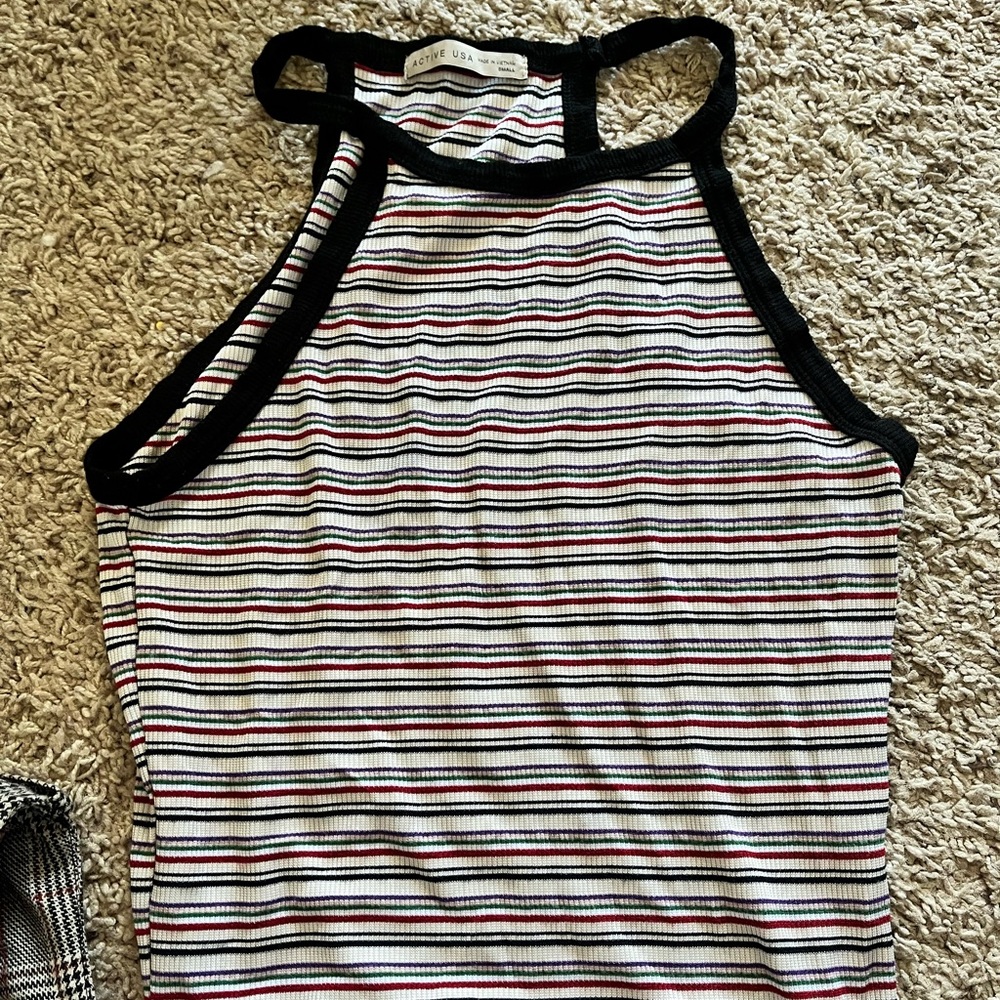 Tank top with cardigan